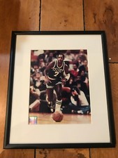 NATE TINY ARCHIBALD CELTICS SIGNED Autograph 8X10 PHOTO MATTED FRAMED 13x15"