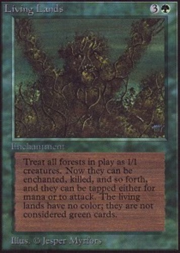 Living Lands ~ Moderately Played Unlimited MTG Magic UltimateMTG Green Card