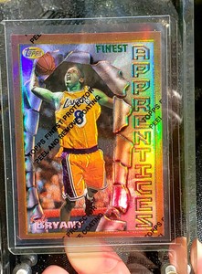 kobe bryant topps finest rookie card
