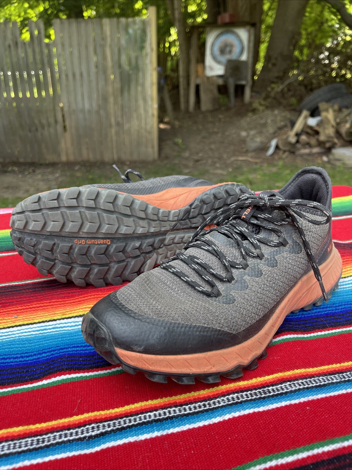 Scarpe da trail running da donna Merrell Bravada WP nere pesce rosso J034646 taglia 9 5 M