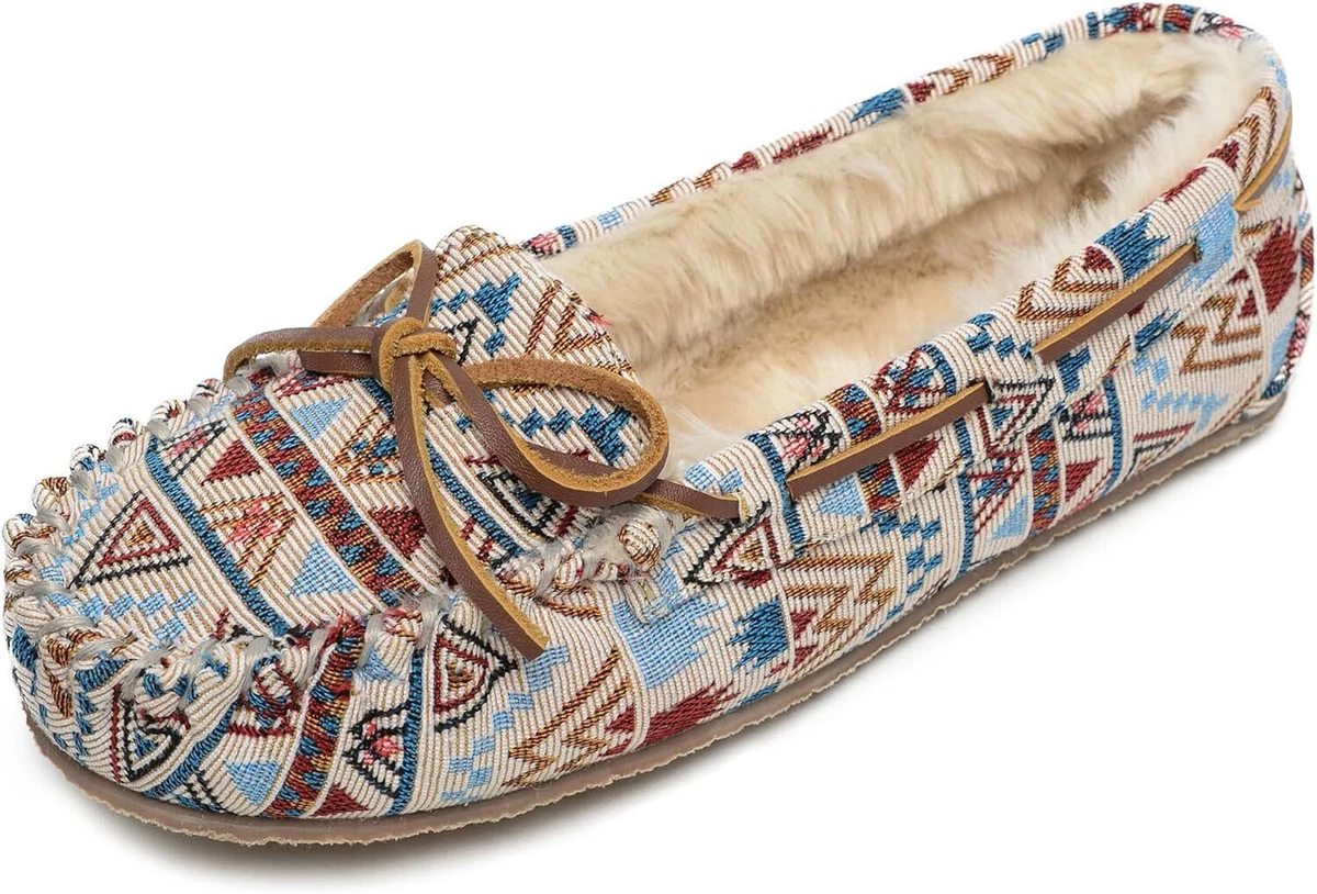 Minnetonka women's cally faux fur slipper sale