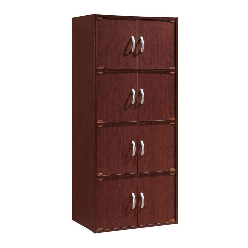 Hodedah 8 Door Storage Cabinet Mahogany For Sale Online Ebay