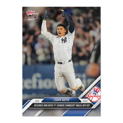 Juan Soto 1st Yankees Walk-off - 2024 MLB TOPPS NOW Card 685 | eBay