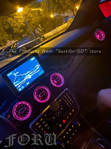 5PCS Air Vents LED Ambient Light 12 Colors For Mercedes-Benz W117 GLA、CLA-Class - Picture 8 of 10