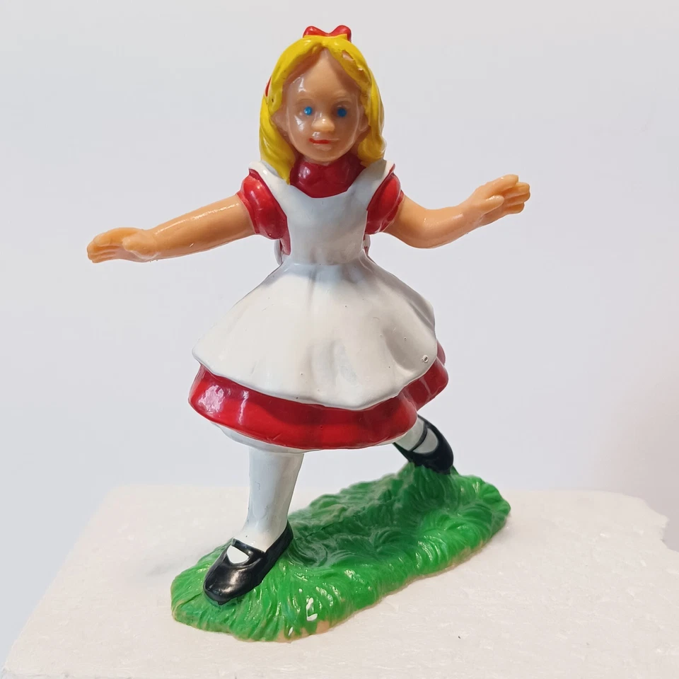 Figurine  BULLY Disney 1984 Alice au pays des merveilles 7cm( version robe rouge - Photo 2/4