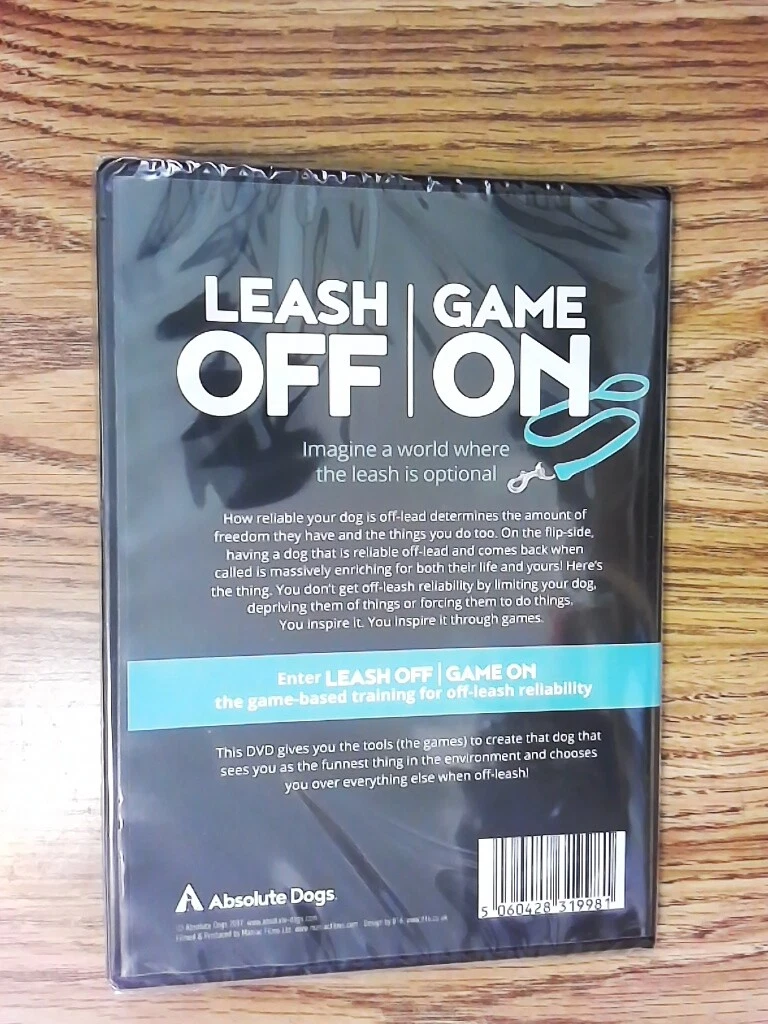 Leash Off Game On - Absolute Dog Training DVD: Sealed | eBay