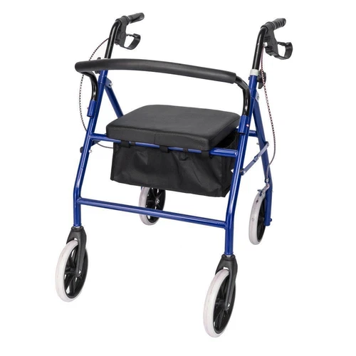 Rollator Walker with Seat and Wheels - Rolling Walker for Seniors Adjustable - Picture 4 of 9