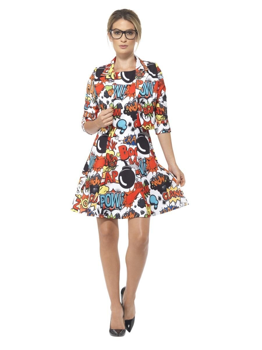 Smiffys Comic Strip Suit, Multi-Coloured (Size M)