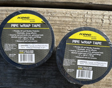 Lot of 2 King Innovation Pipe Wrap Tape 2 x 100 Each Roll NEW