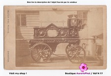 VOITURE HIPPOMOBILE DE POMPIERS ÉPOQUE VICTORIENNE, CDV à BRIGHTON  -N77