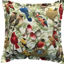 Balsam Fir Pillow Bird Chickadee Blue Jay Cardinal Woodpecker sachet Paine's    
