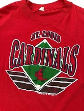Vintage 1991 St Louis Cardinals Men  s T-Shirt Size XL SportsPrint USA Made STL