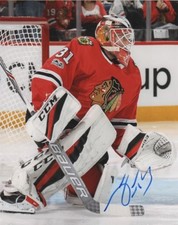 Chicago Blackhawks Anton Forsberg Signed Autographed 8x10 Photo COA B