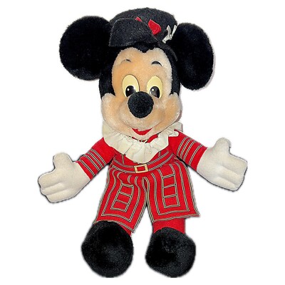 Vintage Disney Beefeater Mickey Mouse Plüsch Figur Micky Maus Euro 90er rare