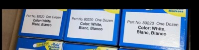 36-Markal B White  Chalk Paintstik  Marker 80220 3 Cases Of 12