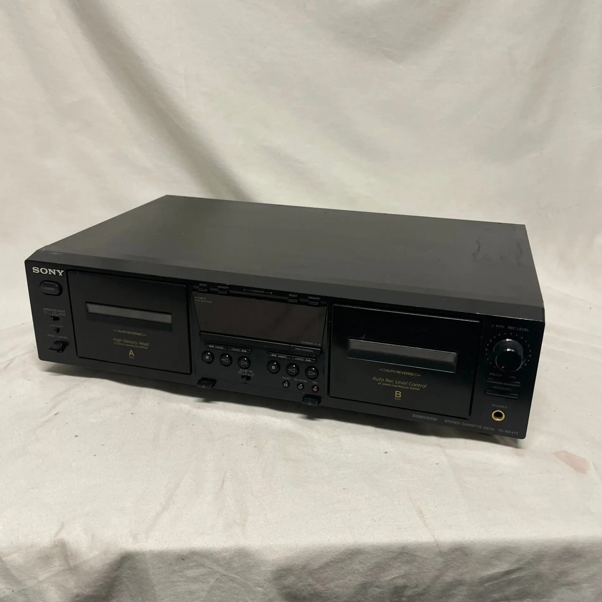 Sony TC-WE475 Stereo Dual Cassette Deck Player Recorder Auto
