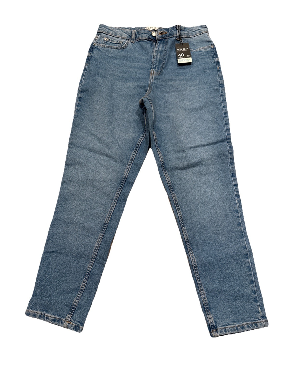 Denim Co Primark Cares Womens LIGHT BLUE  MOMS JEANS Light Wash  SIZE 8 image 2