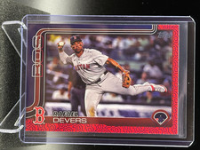 Rafael Devers 2025 Topps Team Color Border Variation #285 - Boston Red Sox