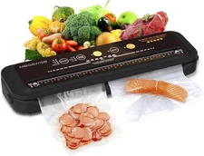 Updated Vacuum Sealer Machine (2025), MEGAWISE Food Sealer w/Starter Kit, Dry...