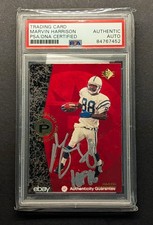 MARVIN HARRISON Rookie Auto 1996 SP Authentic Red Foil 