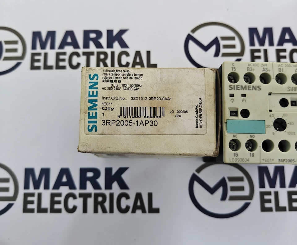 3RP2005-1AP30 SIEMENS TIMER TIMING 0.05S-100H VOLTAGE 220VAC FAST SHIPPING - Image 2 of 4