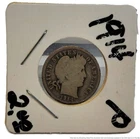 1914 P Philadelphia Mint Barber Fine Silver Early 10C Dime US Coin