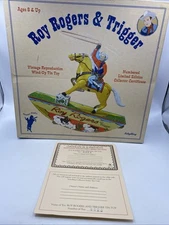 Roy Rogers And Trigger Wind Up Toy Vintage Reproduction Schilling Cowboy-READ