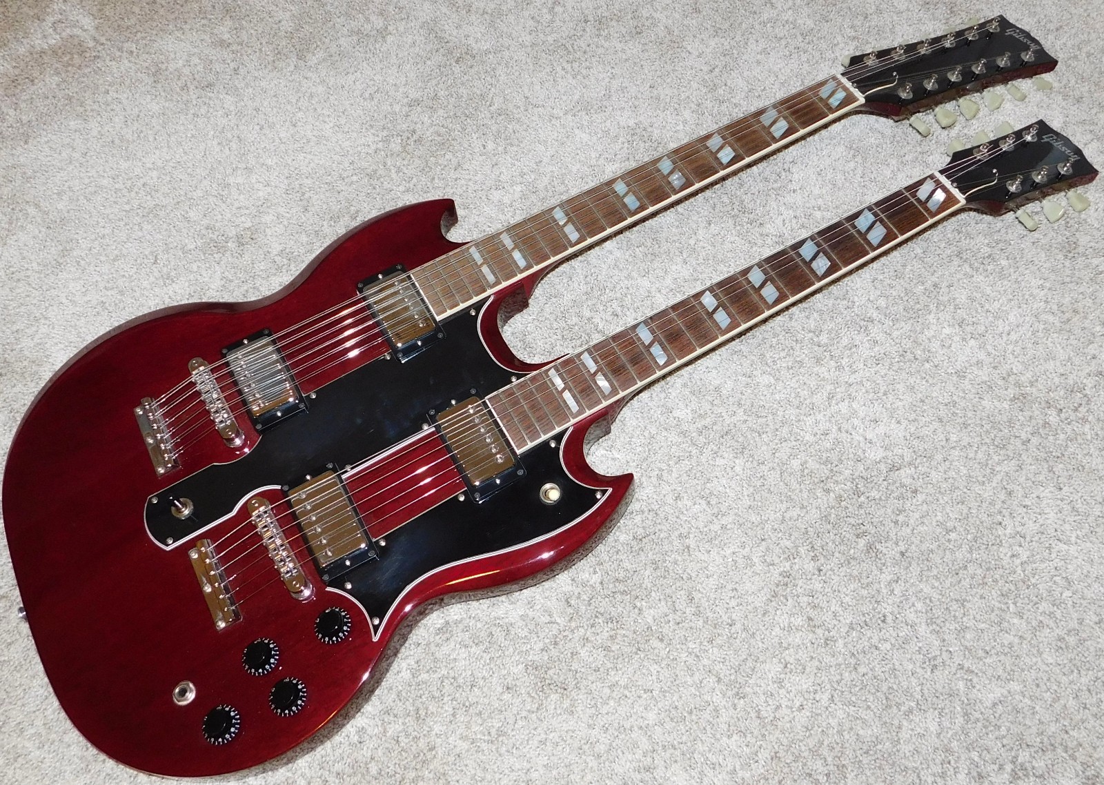 Gibson EDS-1275 Double Neck Electric Guitar 1995 Vintage Cherry