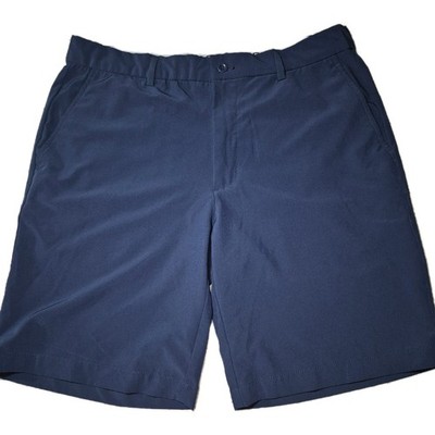 Greg Norman Men's Navy Golf Shorts Size 34 Polyester Spandex Button Pockets