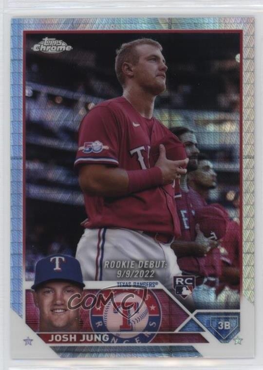 2023 Topps Chrome Update Rookie Debut Prism Refractor Josh Jung #USC51 00em