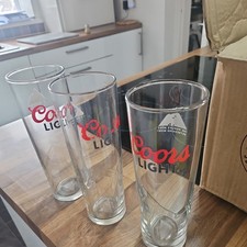 24x Coors Light One Pint 20oz Logo Beer Glass Used  