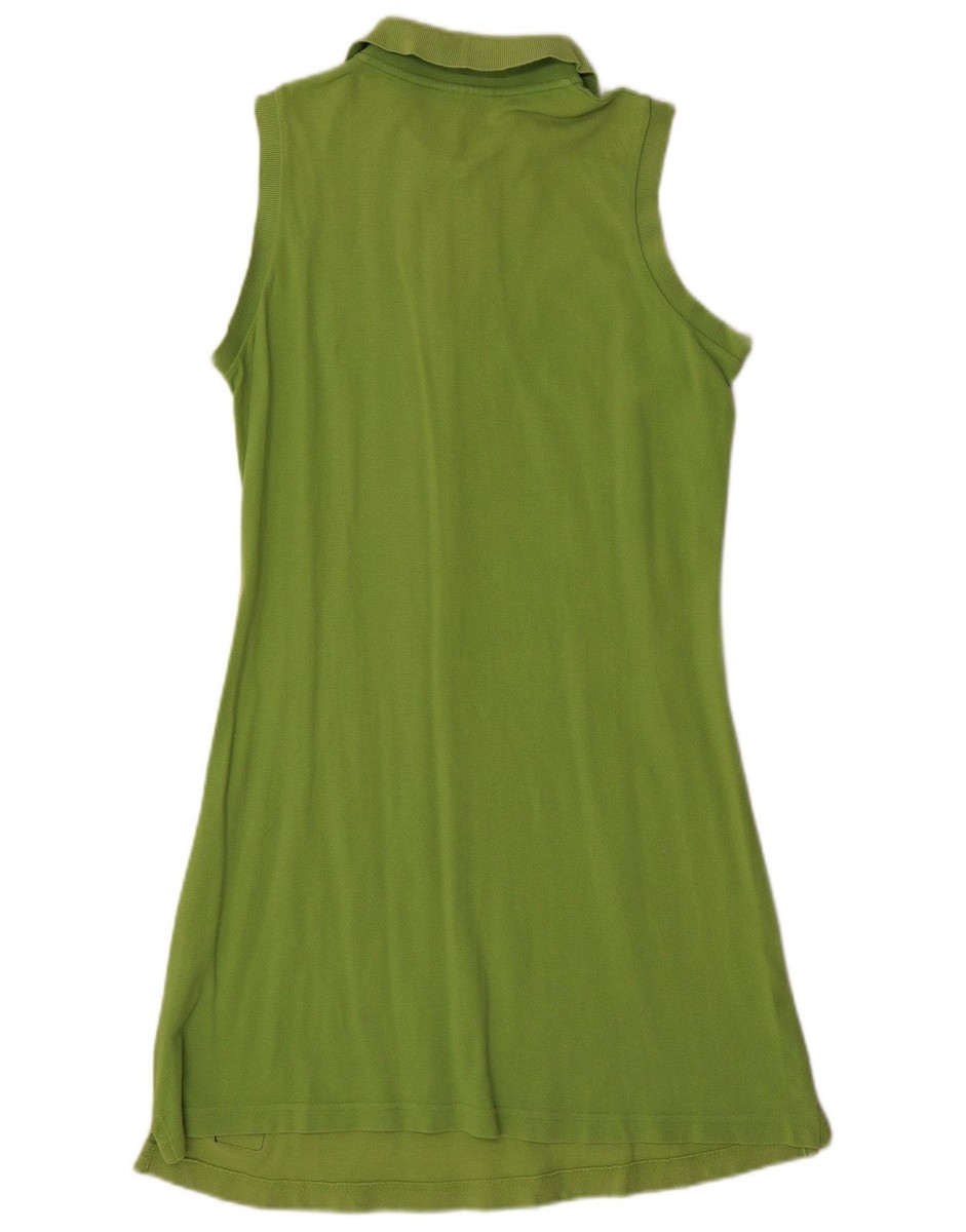 Champion Womens Sleeveless Polo Dress UK 18 XL Green Cotton DW04 View 2