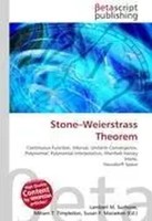 Lambert M. Surhone (U. A.) | Stone-Weierstrass Theorem | Taschenbuch | Englisch