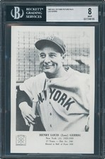1963 Hall of Fame Picture Pack - Lou Gehrig, HOF Yankees - BVG 8  - 5