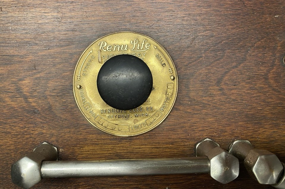 1922 RENULIFE Violet Ray Medical Quack Machine Electrode Tesla model R ...