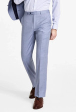 Michael Kors Men  s Dress Pants 42x32 Light Blue Classic Fit Wool Blend NWT