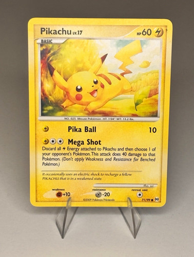 Pokémon TCG Pikachu Platinum 71/99 Regular Common Unlimited ENG 2009