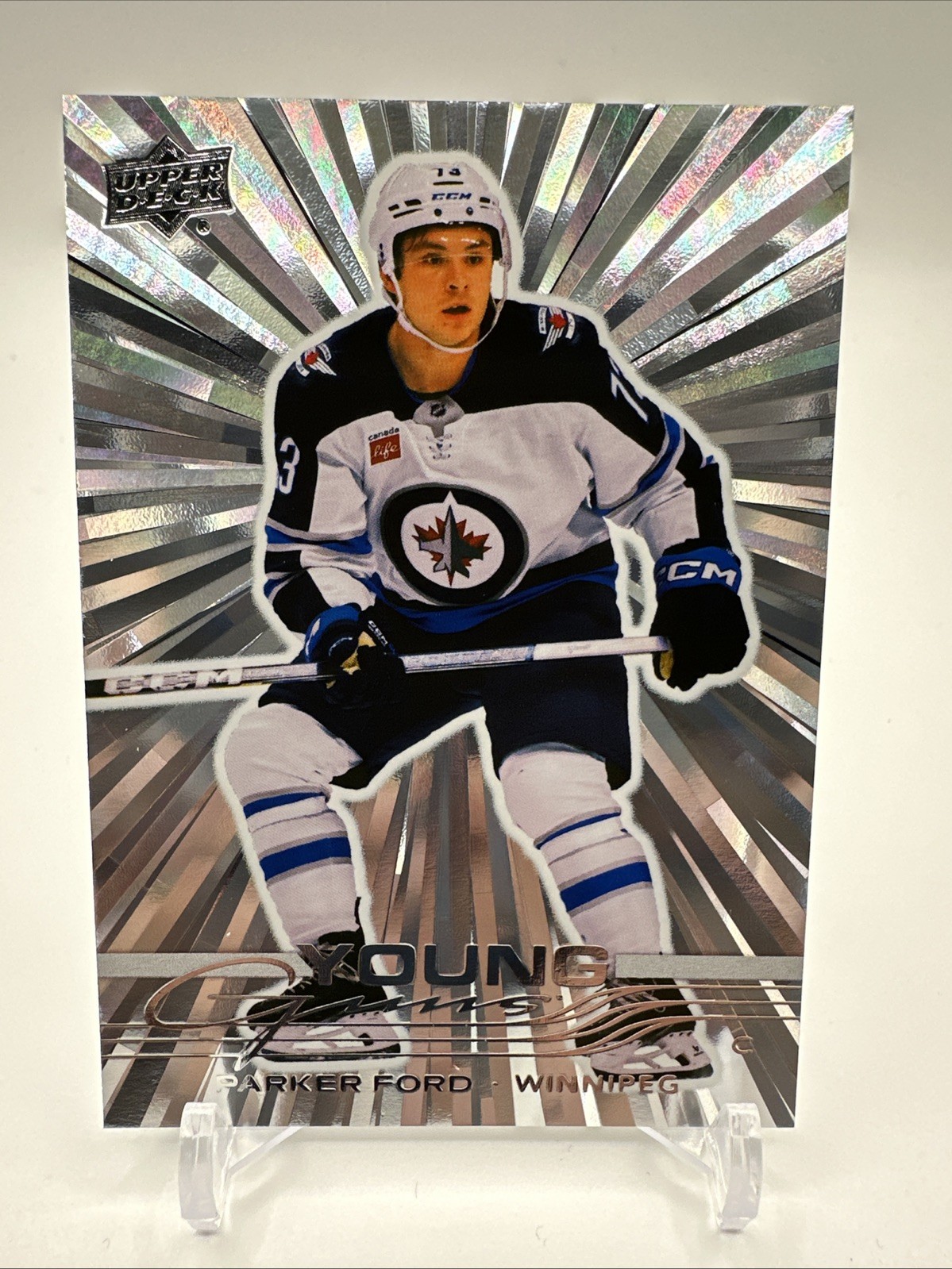 2025-26 Upper Deck Series 1 Parker Ford Silver Outburst Young Guns 246