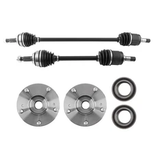 Front L+R CV Axle Shaft&Wheel Hub Bearing Kits for Honda Civic 1.8L 2012-15