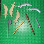Lego Ninjago Minfigure Accessory Weapons Lot of 9