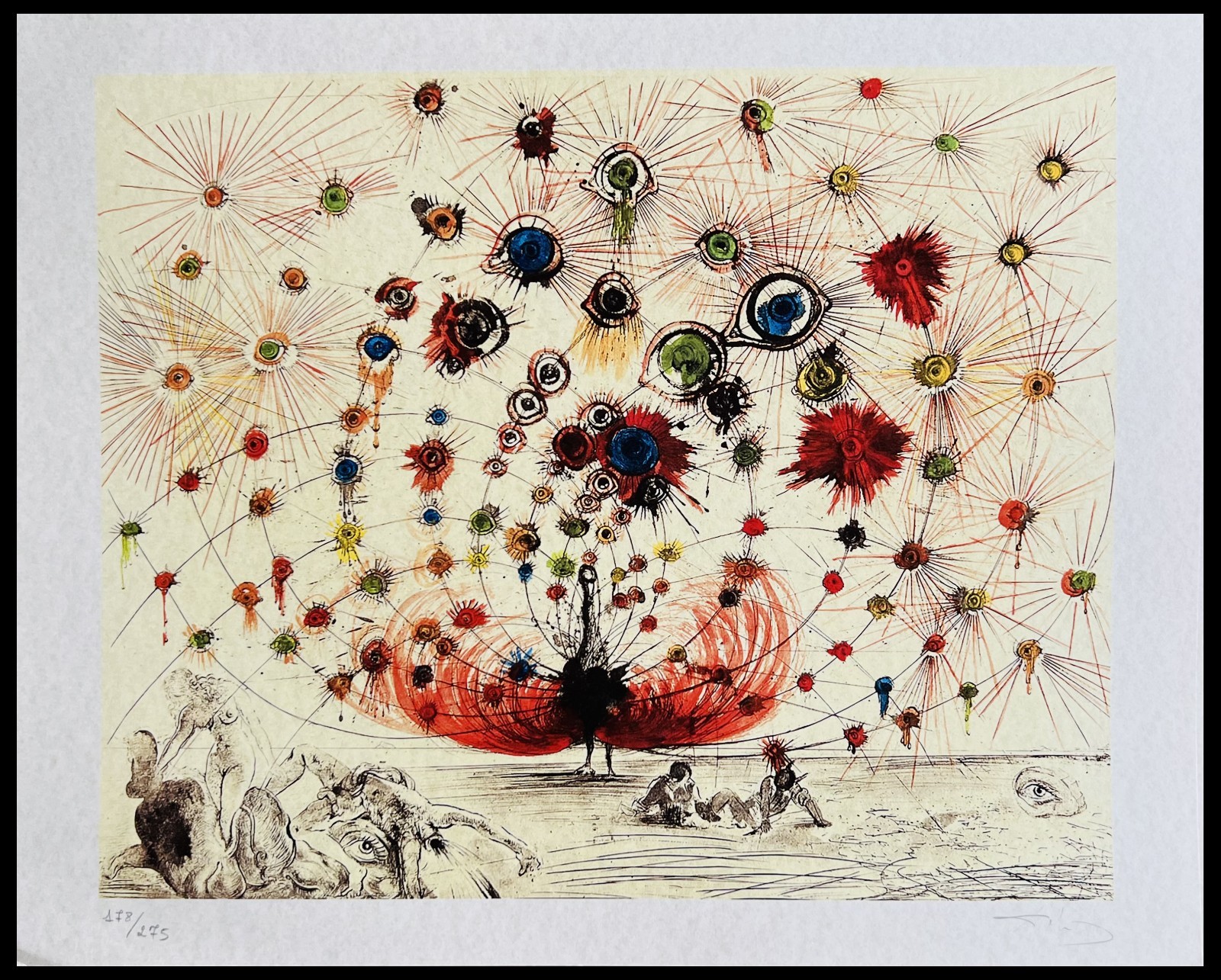 Salvador Dali Lithograph COA Original Signed In Pen Numbered In Pencil