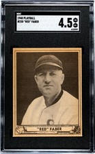1940 Playball Red Faber #230 SGC 4.5