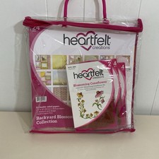 Heartfelt Creations BACKYARD BLOSSOMS Collection Stamps Dies Paper Pad Case