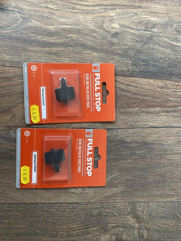Shimano Road Disc Brake Pads X2 Full Stop Semi Metallic New