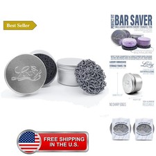 Shampoo Bar Holder Tins Travel Soap Case, with Soap Saver Pad Lift, Helps B...