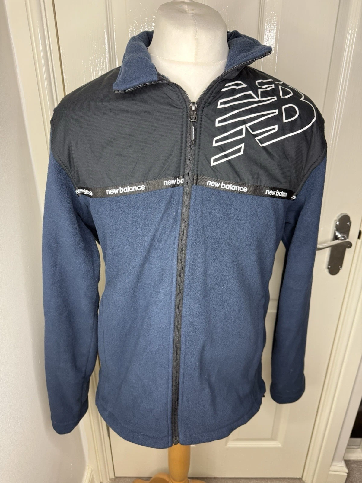 New Balance Men’s Navy Blue Fleece Jacket Size M