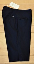 NWT SWING CONTROL Womens Bermuda 12" Pull-On Golf Shorts-Size 6 Ret@$115 BLACK