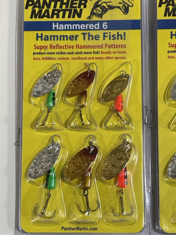 Лот из 2 Panther Martin кованый 6 молоток рыбы спиннер приманка форели бас новый - Изображение 2 из 3