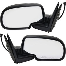 Chrome Power Side View Mirrors Left Right Pair Set For 99-02 Chevy Gmc Truck Chrome Power Side View Mirrors Left Right Pair Set For 99-02 Chevy Gmc Truck
