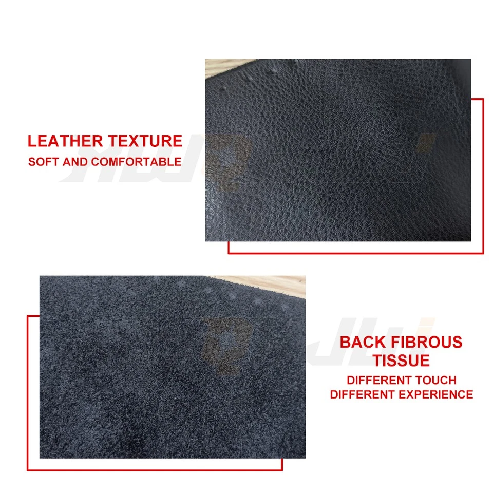 Cubierta de volante de cuero negro transpirable antideslizante accesorio de coche para Toyota Foto 4 de 4